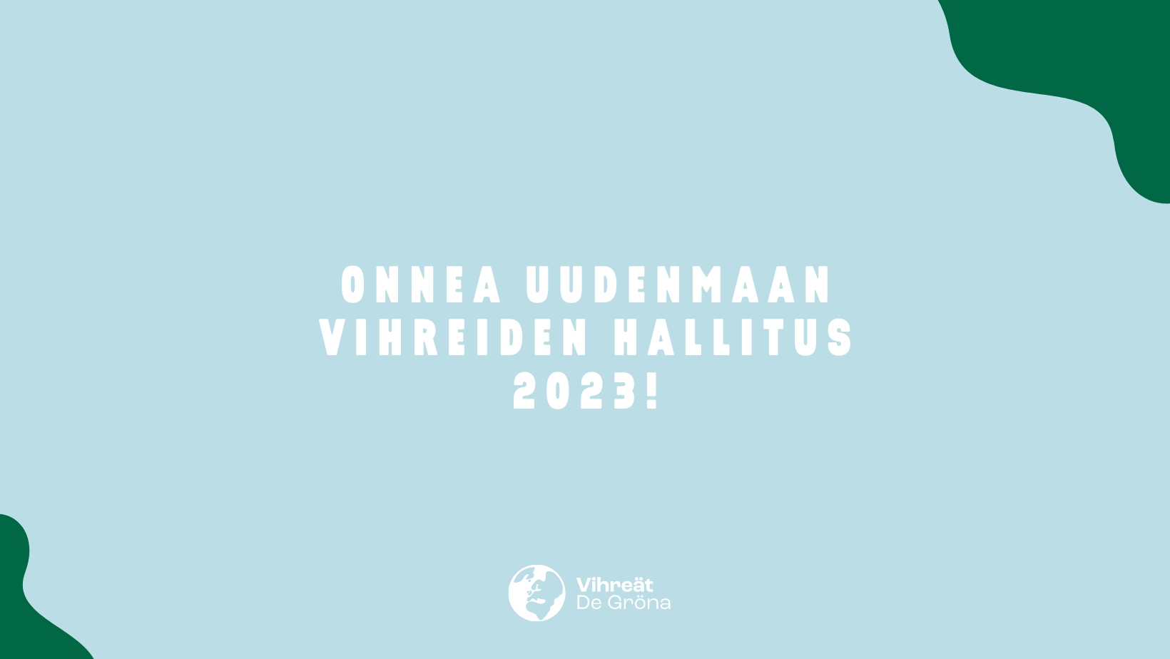 Uudenmaan Vihreät valitsi 14.12. syyskokouksessaan hallituksen vuodelle 2023