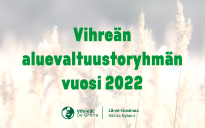Hyvinvointialueet aloittavat! – Vihreän aluevaltuustoryhmän vuosi 2022