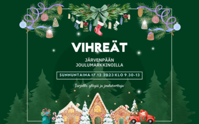 Vihreät Järvenpään joulumarkkinoilla su 17.12.2023